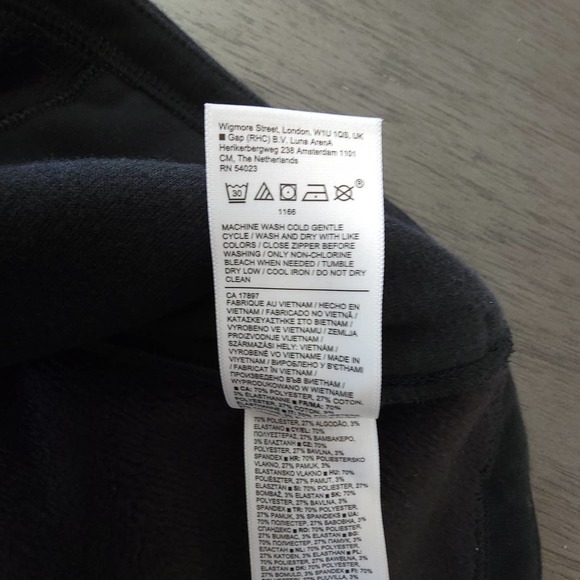 Athleta Cozy Karma Asym Pullover Fleece Sweatshirt Black Size S Petite - Picture 11 of 13